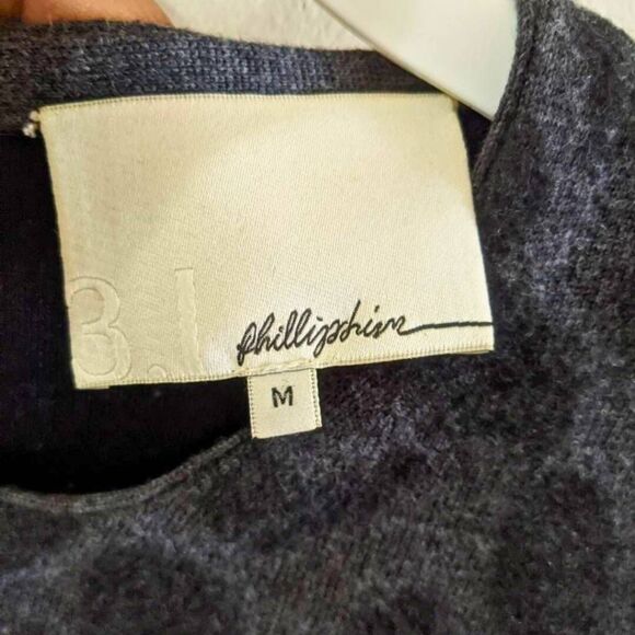 3.1 Phillip Lim Dress Women's Size Medium Black Gray Leopard Wool Sheath Zip - Picture 7 of 10